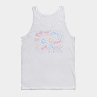 Ojamajo Doremi Doodle (White) Tank Top